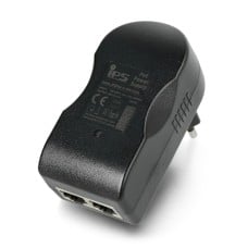 IPS PoE kištuko adapteris - RJ45 - 48V / 0.5A / 24W - juodas