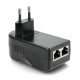 IPS PoE kištuko adapteris - RJ45 - 48V / 0.5A / 24W - juodas