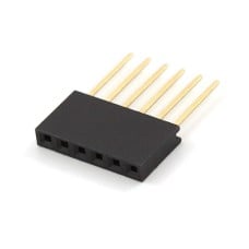Karpomas lizdas pailgintas 1x6 kaiščių 2.54mm skirtas Arduino