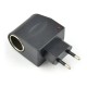 Voltage adapter with cigarette lighter socket - 230V/12V 1A