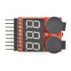 Li-Pol 1-8S voltage indicator with P309 buzzer