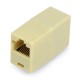 Connector for network cables RJ45/8P8C - beige - 5 pcs