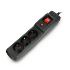 Power strip with protection Armac Multi M3 black - 3 sockets - 1.5m