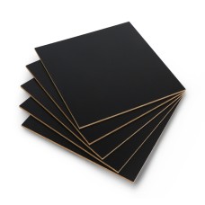 Juoda HDF plokštė - 3 mm - 160 x 160 mm - 5 vnt.