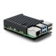 justPi dėklas, skirtas Raspberry Pi 5 - aliuminis - juodas