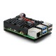 justPi case Raspberry Pi 5 with two fans - aluminum - black