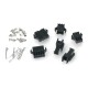 JustPi Set of JST-SM 2/3/4/5pin connectors (male + female) and female + male pins for socket housing - 200 pcs