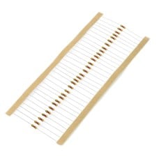 JustPi THT CF anglies rezistorius 1/4W 100kΩ - 30 vnt