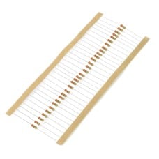 JustPi THT CF anglies rezistorius 1/4W 330kΩ - 30 vnt