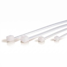 Kabelinė raištelis 2.5x100 mm - baltas - 100 vnt