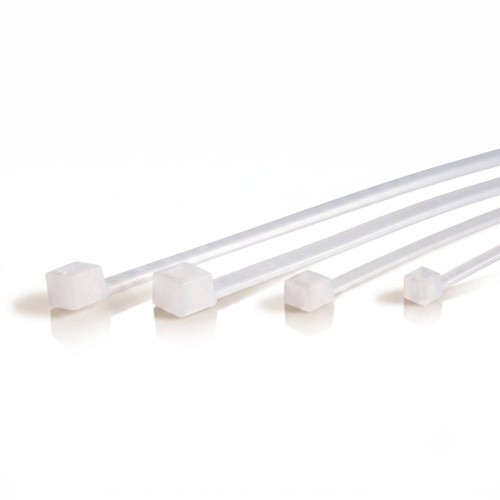 Kabelinė raištelis 2.5x100 mm - baltas - 100 vnt Kabelinė raištelis 2.5x100 mm - baltas - 100 vnt