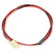 Cable with 2x2 pin plug, 2.54mm - 40cm raster - 5 pcs