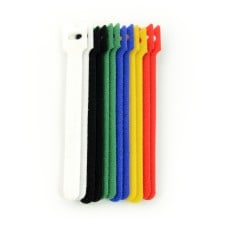 Cable organizer - Velcro 12mm x 15cm - various colors - 12 pieces 