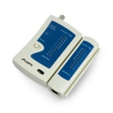 Kabelių testeris RJ45 / RJ12 / RJ11 / koaksialas - Lanberg NT-0401