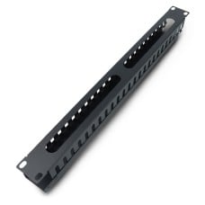 Kabelių tvarkytuvas 19'' serverių stelažams - 1U su dangteliu - A tipas - juodas - Lanberg AK-1201-B