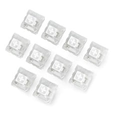 Kailh Mechanical Key Switches - Clicky - small mechanical buttons - white - 10 pcs - Adafruit 4955