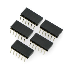 Cut-out socket angular 1x6 pins 2.54mm - 5pcs