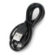 MicroUSB laidas KK21 - 1m - juodas