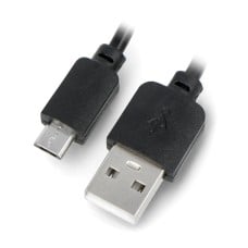 MicroUSB laidas KK21 - 1m - juodas