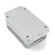 Kradex Z128 JpU ABS-PC plastic housing with gasket and brass sleeves IP65 - 105x70x40mm light with ears