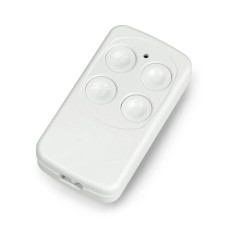 Plastic case Kradex Z132b ABS with battery compartment - 65.5x35x13mm white