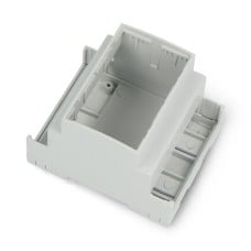 Kradex ZD1004J ABS V0 modulinis korpusas DIN bėgiui - 65.2x89.8x71.6mm - šviesiai pilkas