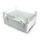 Plastikinis dėklas Kradex ZP240.190.105JpH ABS-PC IP68 - 240x190x105mm šviesiai skaidrus