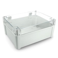 Plastic case Kradex ZP240.190.105JpH ABS-PC IP68 - 240x190x105mm light transparent