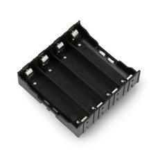 Cell holder for 4 x 18650 batteries without wires