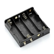 Battery holder for 4 AA batteries (R6) without wires