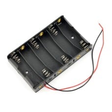 Battery holder for 6 x AA (R6) - 1x6