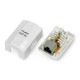 Surface mounted socket 1 x RJ45 Lanberg - white