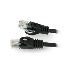 Lanberg Ethernet Patchcord laidas UTP 5e 2m - juodas