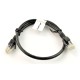 Lanberg Ethernet Patchcord laidas UTP 6 0.5m - juodas