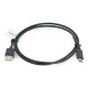 Lanberg USB A 2.0 kabelis - USB C juodas Quick Charge 3.0 - 1 m 