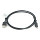 Lanberg USB A 2.0 - USB C black Quick Charge 3.0 cable - 1m 