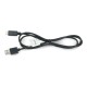 Lanberg USB A 2.0 kabelis - USB C juodas Quick Charge 3.0 - 1 m 