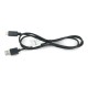 Lanberg USB A 2.0 - USB C black Quick Charge 3.0 cable - 1m 