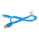 Lanberg USB laidas tipas A-C 2.0 mėlynas QC 3.0 - 0.5m