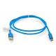 Lanberg USB laidas tipas A - C 2.0 mėlynas Quick Charge 3.0 - 1m