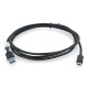 Lanberg USB laidas tipas A-C 3.1 juodas - 1.8m
