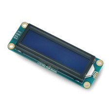 LCD1602 I2C display 2x16 characters, color, RGB backlight Waveshare 19537 