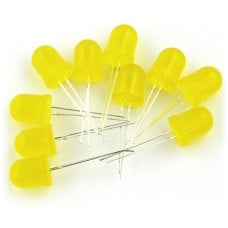 LED 10mm yellow - 10 pcs