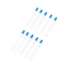 LED 3mm mėlynas - 10 vnt - JustPi
