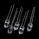 LED 5mm mirksi mėlynai skaidrus - 5 vnt