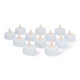 LED Tealight Candle Set - KC008 - 37.2x36.6mm - Warm Yellow - 12pcs - Bambu Lab