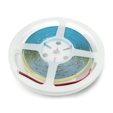 LED strip COB 24V IP20 10W / m 384 diodes / m - warm white color - 5m