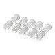LED laikiklis 5mm - nailoninis ilgas skaidrus - 10 vnt