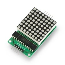 LED matrica 8x8 + MAX7219 valdiklis - mažas 32x32mm