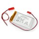 Akyga Li-Pol elementas 1800mAh 1S 3.7V - JST-BEC jungtis + lizdas - 74x41x5mm